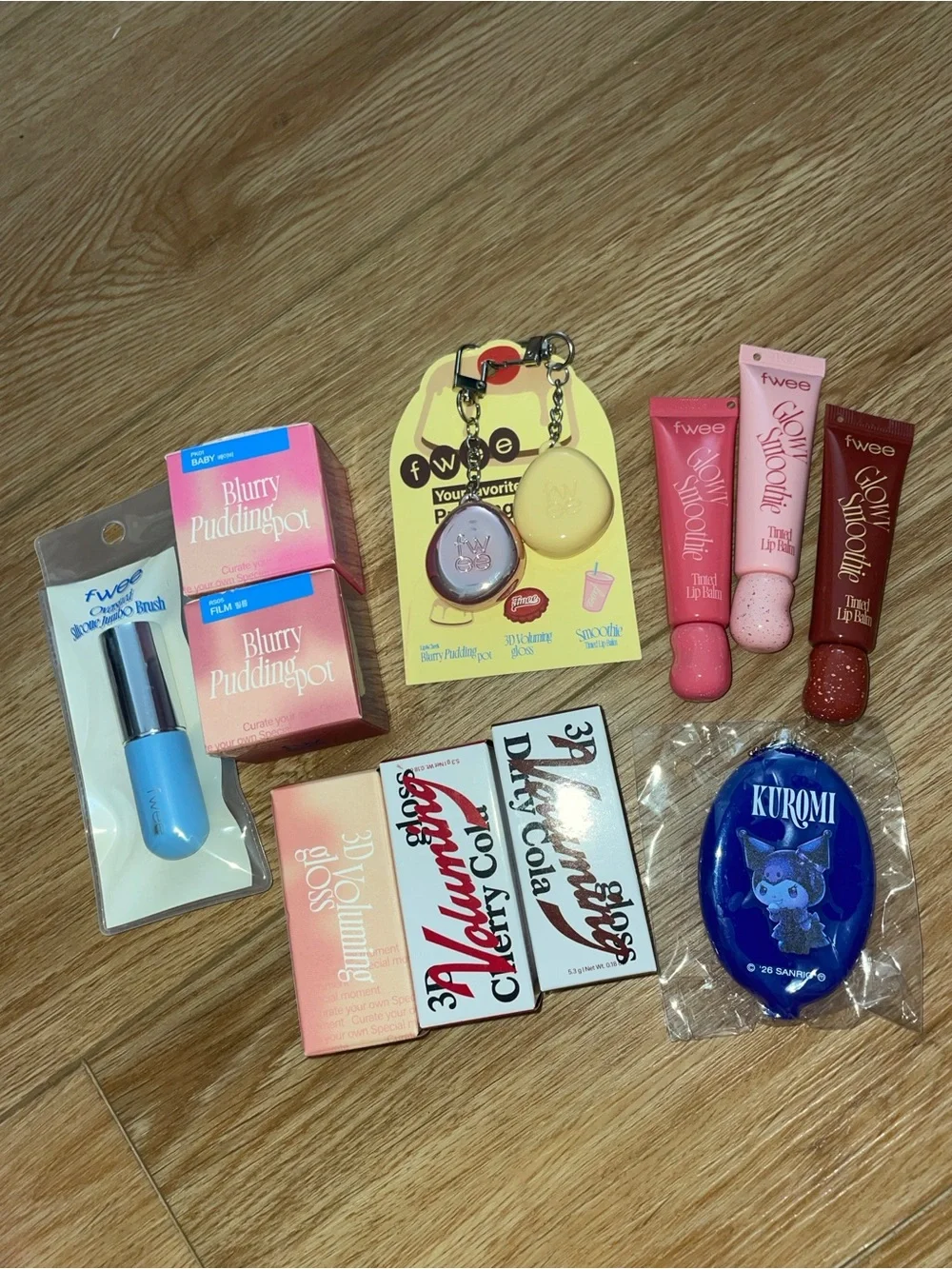fwee Pink Lip Balm & Body Care Set - Pink bundle